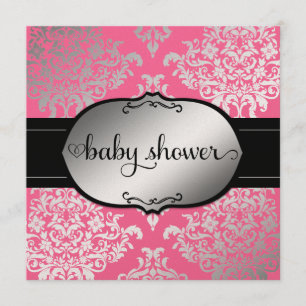 311 Faux Silver Lux Damask Kaart