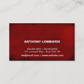 311-FLEUR DE GRUNGE RED VISITEKAARTJE (Achterkant)