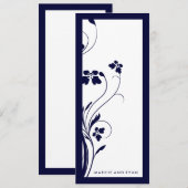 311-Floral High-Rise Programme | Midnight Blue Programmakaart (Voorkant / Achterkant)
