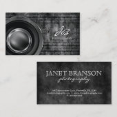 311 Fotografie Koolsteengrijze metalen graat Visitekaartje (Voorkant / Achterkant)