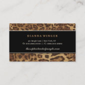 311 Geavanceerde Zebra-monogram Oerwoud Visitekaartje (Achterkant)