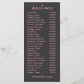 311 Gedekte stripjes Menu (Achterkant)