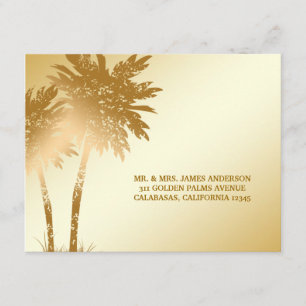 311 Gevonden paradijs RSVP Briefkaart Golden Pal