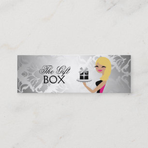 311 Gift Box Cutie Wavy Blonde Damask Mini Visitekaartje