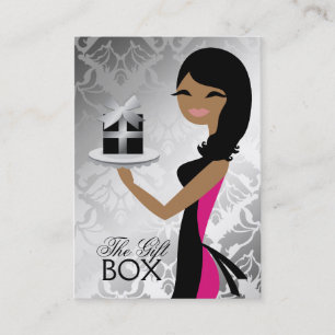 311 Gift Box Cutie Wavy Brunette Medium SkinDamask Visitekaartje