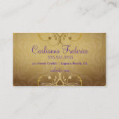 311 Glamoureus Lila elegantie Visitekaartje (Achterkant)