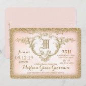 311 Glitter-Baby shower voor Glitter Kaart (Voorkant / Achterkant)