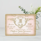 311 Glitter-Baby shower voor Glitter Kaart (Staand voorkant)