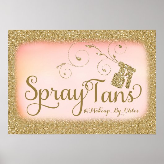 311 Glitter Spray Tan Poster A2 (Voorkant)