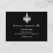 311 Glitz Boutique Black Damask Silver Visitekaartje (Achterkant)