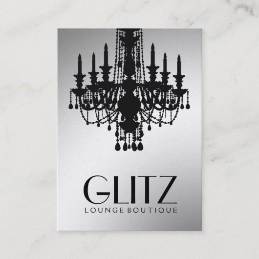 311-Glitz Boutique - Festive Gold Visitekaartje (Voorkant)