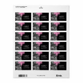 311 Glitz Boutique - Roze Kroonluchter Luipaard Etiket (Full Sheet)