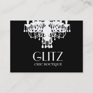 311 Glitz Boutique White Chandelier Visitekaartje