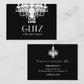 311 Glitz Boutique White Chandelier Visitekaartje (Voorkant / Achterkant)