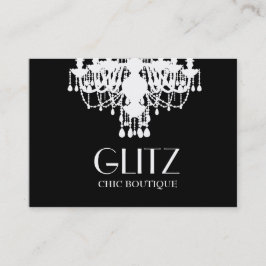 311 Glitz Boutique White Chandelier Visitekaartje