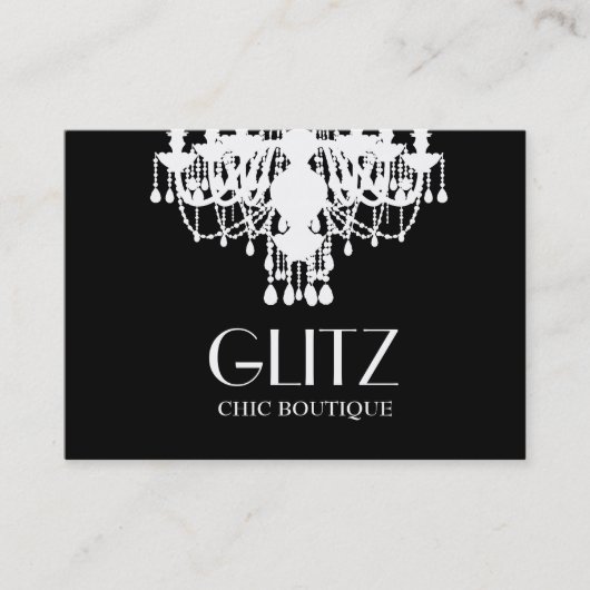 311 Glitz Boutique White Chandelier Visitekaartje (Voorkant)