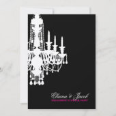 311-Glitz Chandelier - Uitnodiging tot metaalzilve (Voorkant)