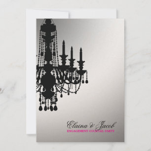 311-Glitz Chandelier - Uitnodiging tot metalen gou