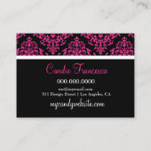 311 Glitzie Candie Pink Table Rococo Plaatskaartje (Achterkant)