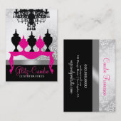 311 Glitzie Candie Pink Table Visitekaartje (Voorkant / Achterkant)