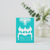 311 Glitzie Candie Turquoise Visitekaartje (Staand voorkant)