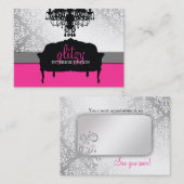 311 Glitzy Boutique Interiors Appointment Card Afsprakenkaartje (Voorkant / Achterkant)