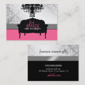 311 Glitzy Chic Boutique - Roos Roze Visitekaartje (Voorkant / Achterkant)