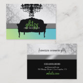 311 Glitzy Chic Boutique Turquiose Limoen Visitekaartje (Voorkant / Achterkant)