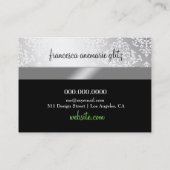 311 Glitzy Chic Boutique Turquiose Limoen Visitekaartje (Achterkant)