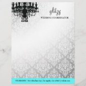 311 Glitzy Chic Boutique Turquoise Letterhead Briefhoofd Sjabloon (Voorkant)