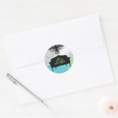 311 Glitzy Chic Boutique - Turquoise Limoen Ronde Sticker (Envelop)
