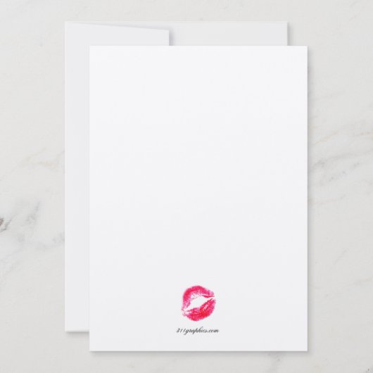 311 Glitzy Dirty Derty Birthday Party Sparkle Kaart (Achterkant)