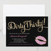 311 Glitzy Dirty Derty Birthday Party Sparkle Kaart (Voorkant / Achterkant)