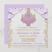 311 Glitzy Paars Chandelier Metallic Kaart (Voorkant / Achterkant)