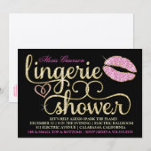 311 Glitzy Sparkle Bachelorette Blac Kiss Metallic Kaart (Voorkant / Achterkant)