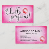 311 Goed Hallo Prachtige Roze Lip Beauty Visitekaartje (Voorkant / Achterkant)