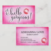 311 Goed Hallo Prachtige Roze Lip Beauty Visitekaartje (Voorkant / Achterkant)
