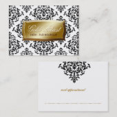 311-Gold Blast Damask Chubby-kaart Afsprakenkaartje (Voorkant / Achterkant)