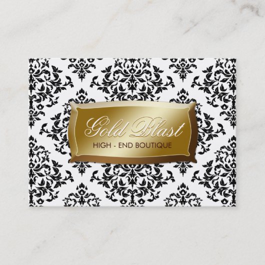 311-Gold Blast Damask Chubby-kaart Afsprakenkaartje (Voorkant)
