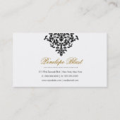 311 Gold Blast Damask Visitekaartje (Achterkant)