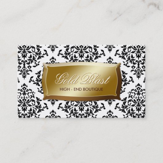 311 Gold Blast Damask Visitekaartje (Voorkant)