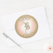 311 Gold Glitter Monogram Sticker (Envelop)