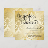 311 Golden Damask Shimmer Vrijgezellenfeest Kaart (Voorkant / Achterkant)