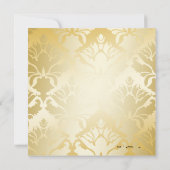 311 Golden Damask Shimmer Vrijgezellenfeest Kaart (Achterkant)