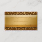 311-Golden diVine #2 Chocolade Brown Visitekaartje (Achterkant)
