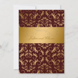 311-Golden diVine Chocolate Bridal Bingo Kaart