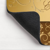 311-Golden diVine Chocolate Brown mousepad Muismat (Hoek)
