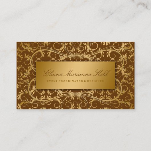 311 Golden diVine Chocolate Brown Visitekaartje (Voorkant)