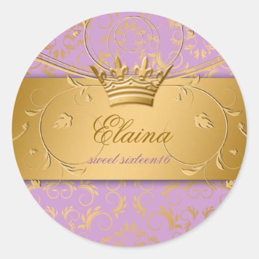311-Golden diVine Sticker Lavendel Brulee (Voorkant)