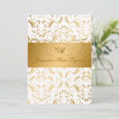 311-Golden diVine White Delight Sweet 16 Kaart (Staand voorkant)